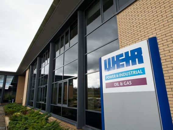Weir Group reported a 7 per centdrop in like-for-like total orders in the six months to June. Picture: John Devlin