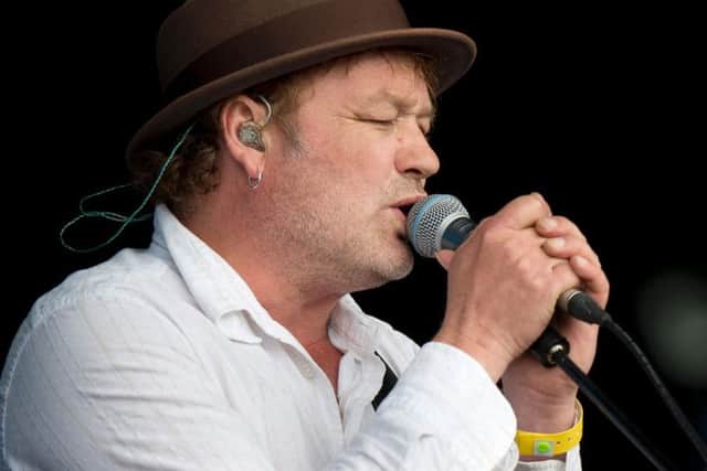 Mark Chadwick of The Levellers performing at the Hop Farm music festival in Paddock Wood, Kent, on 1 July 2012