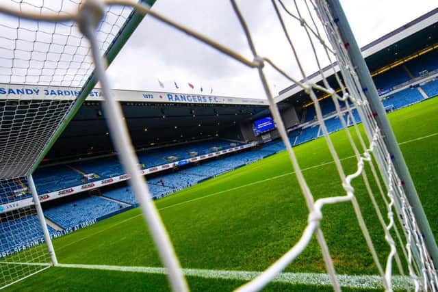 A general view of Ibrox stadium