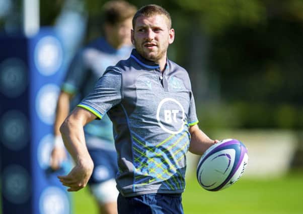 Scotland stand-off Finn Russell during training at St Andrews. Picture: Bill Murray/SNS/SRU