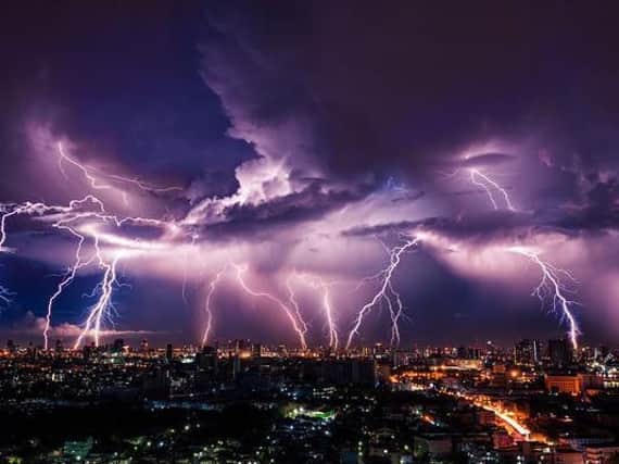Thundery downpours are forecast