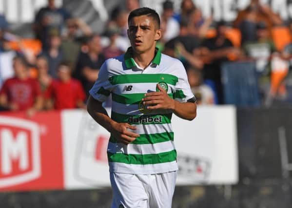 Debutant Marian Shved scored Celtic's second goal in the dying moments in Tallinn. Picture: SNS.