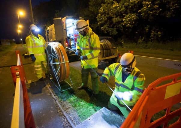 Engineers will roll-out superfast broadband to four more Scottish towns over the next year.