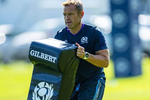 Scotland forwards coach Danny Wilson during a training session. Picture: Bill Murray/SNS/SRU