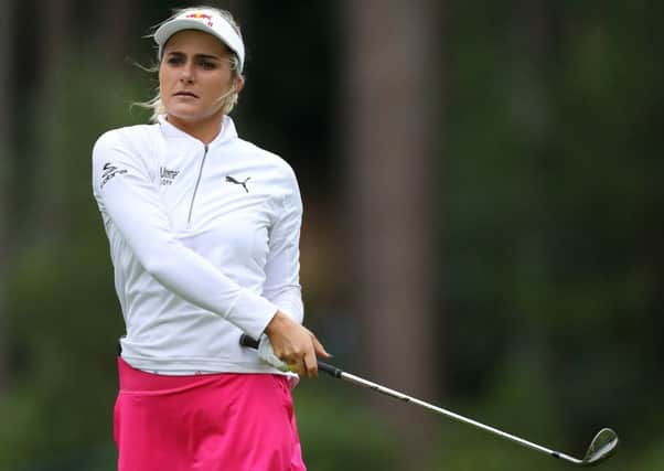 Lexi Thompson takes aprt in the pro-am for the AIG Women's British Open at Woburn. Picture: Richard Heathcote/Getty