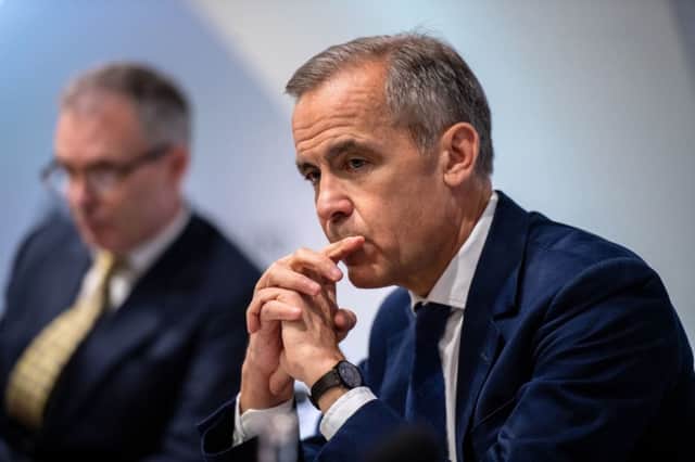 Governor of the Bank of England, Mark Carney, speaking at the Bank of England interest rate decision and inflation report press conference at the Bank of England in London. Photo: Chris J Ratcliffe/PA Wire