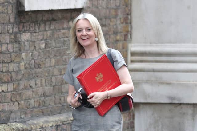 International Trade Secretary Liz Truss arrives at 10 Downing Street in London. Photo credit: Jonathan Brady/PA Wire