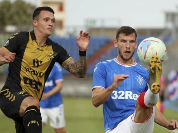 Borna Barisic, right, was removed at the half.