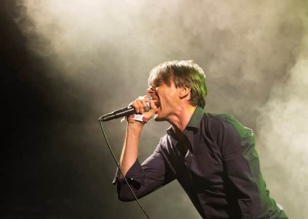 There were no half measures from Suede frontman Brett Anderson. Picture: Marta Perez/EPA-EFE/Shutterstock