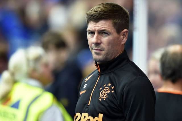 Having fallen short last season, Steven Gerrard is now under intense pressure to oversee a more serious Rangers challenge to Celtic's Premiership throne. Picture: SNS.