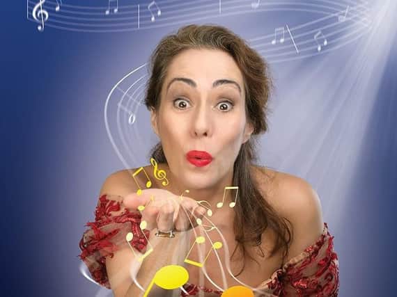 Melinda Hughes in comedy cabaret Off The Scale. Picture: Contributed