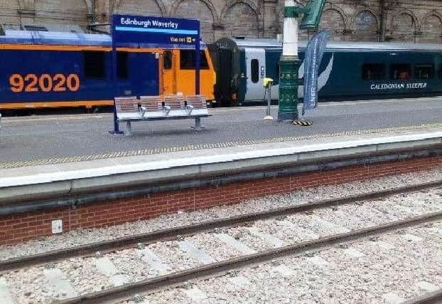 The stricken train at Waverley Station. Picture: Contributed