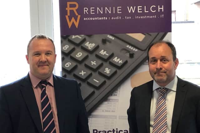 Mark Thompson (left) with Patrick Evans, who will transfer to Rennie Welch as partner. Picture: contributed