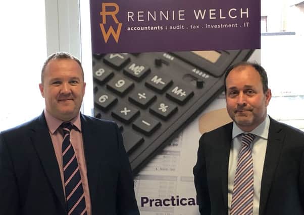 Mark Thompson (left) with Patrick Evans, who will transfer to Rennie Welch as partner. Picture: contributed
