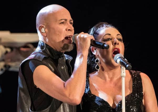 Philip Oakey and Joanne Catherall of Human League PIC:  Marcial Guillen/EPA-EFE/Shutterstock