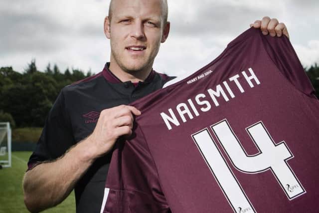 Steven Naismith is keen to feature against Aberdeen after signing a four-year deal with Hearts. Picture: Bruce White/SNS