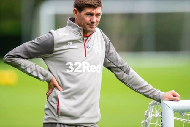Steven Gerrard looks ahead to Sunday's tie.