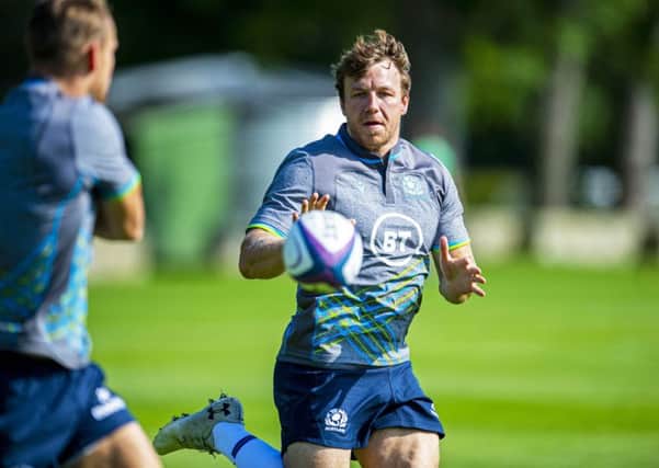 Scotland's Hamish Watson training at St Andrews. Picture: SNS