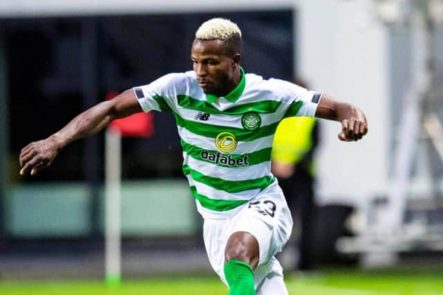 Boli Bolingoli Mbombo in action for Celtic in Europe