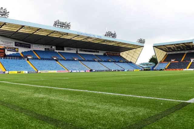 The Rugby Park pitch has been reduced in size