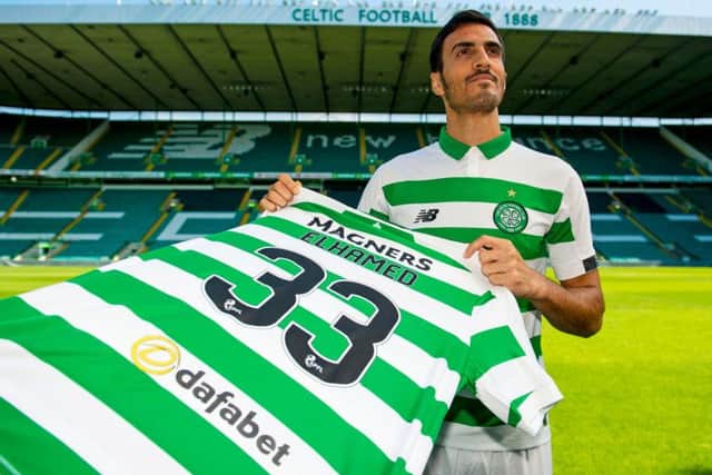 Hatem Abd Elhamed is a doubt for Celtic's midweek trip to Cluj after he was forced off with injury during the Hoops' 7-0 win over St Johnstone