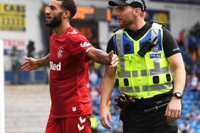 Connor Goldson celebrates his late winner