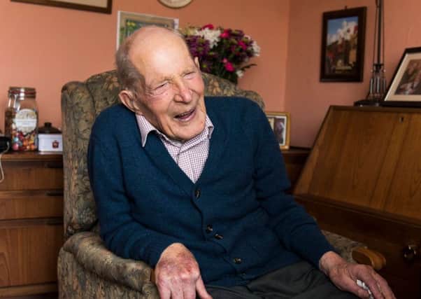 Scotland's oldest man. Alfred Smith has died. Photo by REX/Shutterstock