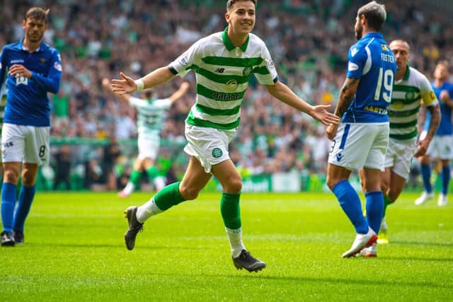 Lennon has put belief in the youngster, ahead of Scott Sinclair. He put Celtic ahead with an excellent opener.