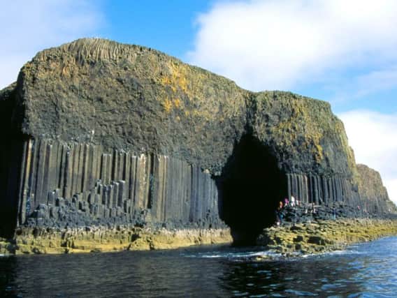 The Isle of Staffa where archaeologists at National Trust for Scotland were able to establish that humans occupied the island some 3,800 years ago. PIC: NTS.