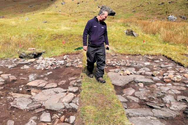 Derek Alexander, head of archaeology at NTS, at an excavation site. He said the work of the trust was adding fine detail to some of Scotland's most iconic histories. PIC: NTS.