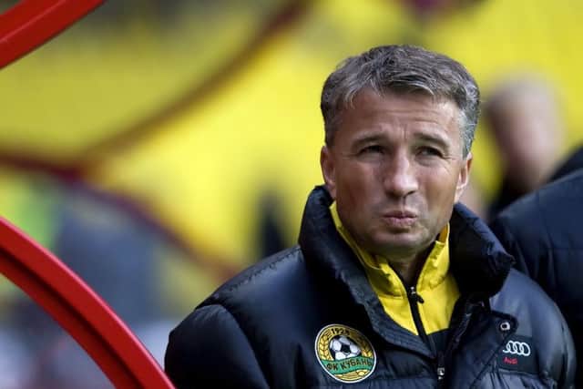 Dan Petrescu took charge of Cluj in the summer of 2017, but left for the riches of the Chinese Super League at Guizhou Hengfeng, only to return to the Romanians in March this year. Picture: Getty