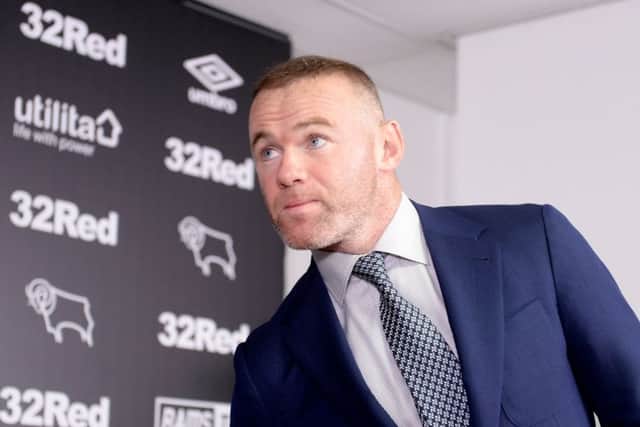 Wayne Rooney arrives at Pride Park, having agreed to join Derby County in January on an 18-month contract. Picture: SWNS.