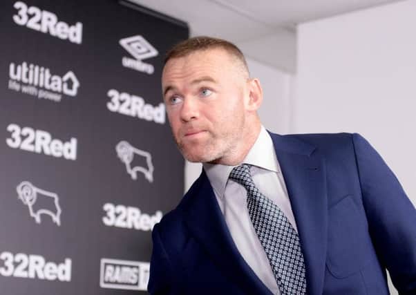 Wayne Rooney arrives at Pride Park, having agreed to join Derby County in January on an 18-month contract. Picture: SWNS.