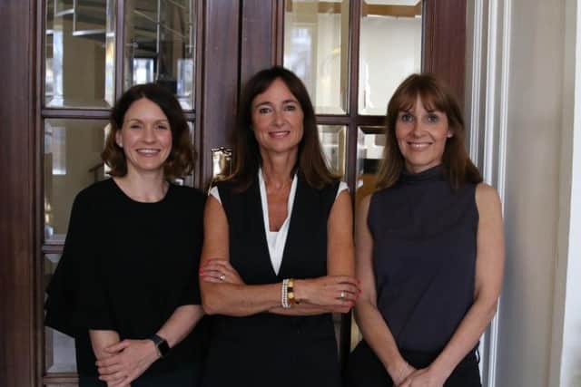 From left: Karen McNab, Nicki Denholm and Marisa Carroll of Denholm