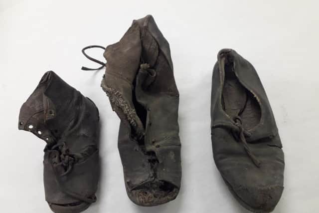 Three concealed shoes from the National Museum of Scotlands collection. PIC: NMS.