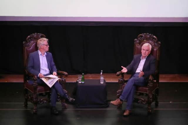 Shadow chancellor John McDonnell during an interview with journalist Graham Spiers at the Stand's New Town Theatre for the Edinburgh Festival Fringe. Picture: Andrew Milligan/PA Wire