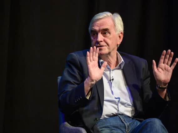 John McDonnell has repeated his view that a Labour government would not block a second independence referendum.