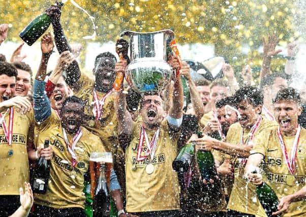 FC Midtjylland celebrate winning the Danish  title in 2018.