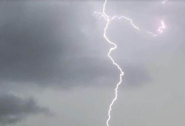 This amazing picture of lightning above the Capital was captured by Graeme Halkerston.