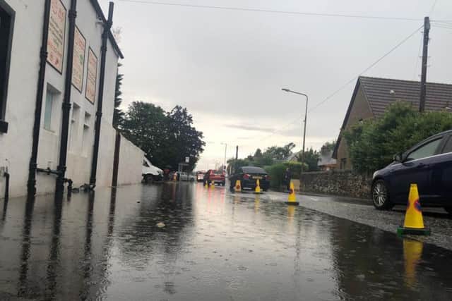 Flooding at the Newbridge Inn. Picture: Lisa Ferguson