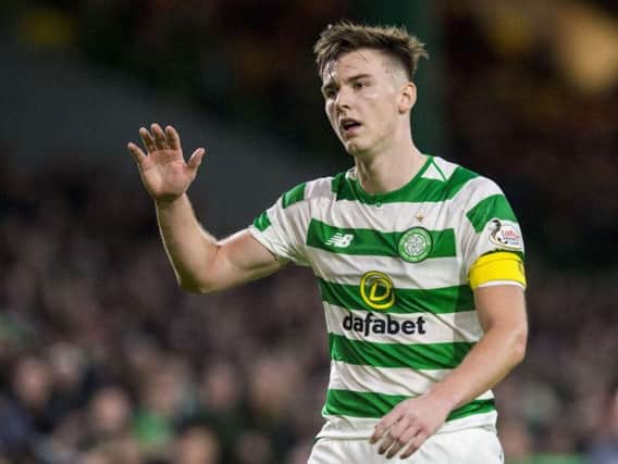 Kieran Tierney in action for Celtic. The defender is on the cusp of completing a move to Arsenal