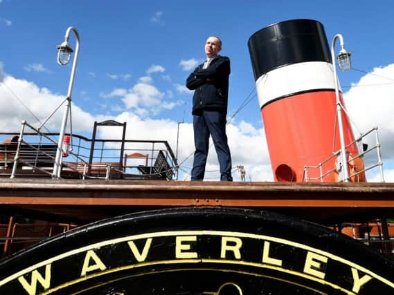 The Waverley paddle steamer is undergoing restoration in Glasgow