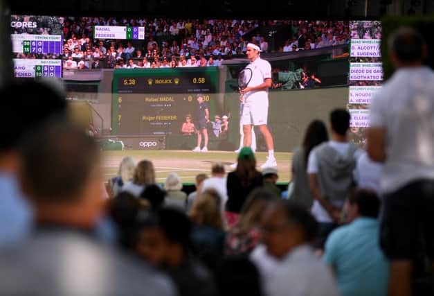 Major events like the Royal Edinburgh Military Tattoo or Wimbledon could be screened in Princes Street Gardens. Picture: Laurence Griffiths/Getty