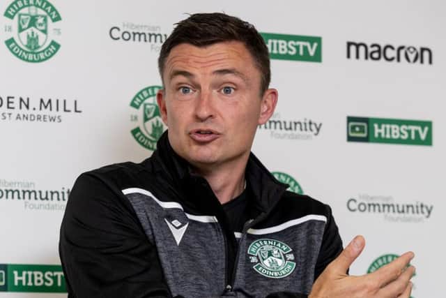 Hibernian manager Paul Heckingbottom. Picture: SNS