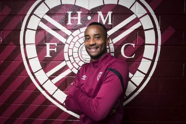 New
Hearts midfielder Loic Damour. Picture: SNS