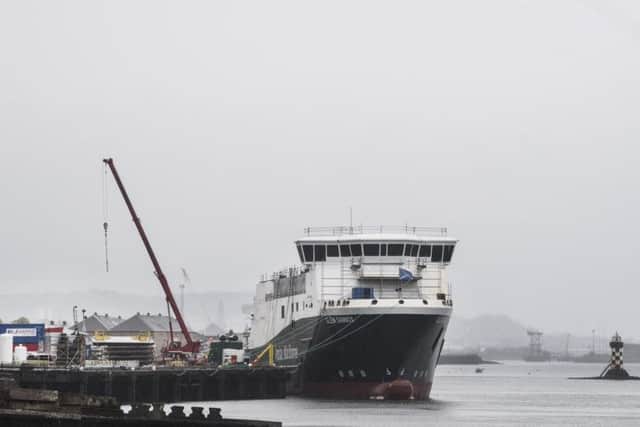 The Glen Sannox in the Ferguson shipyard (Photo: TSPL)