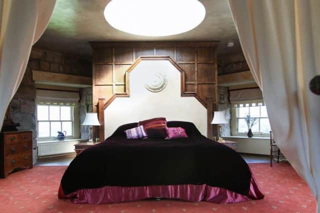 The traditional style bedroom.