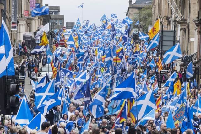 The latest survey found 52 per cent of Scots would vote for independence.  Picture: John Devlin