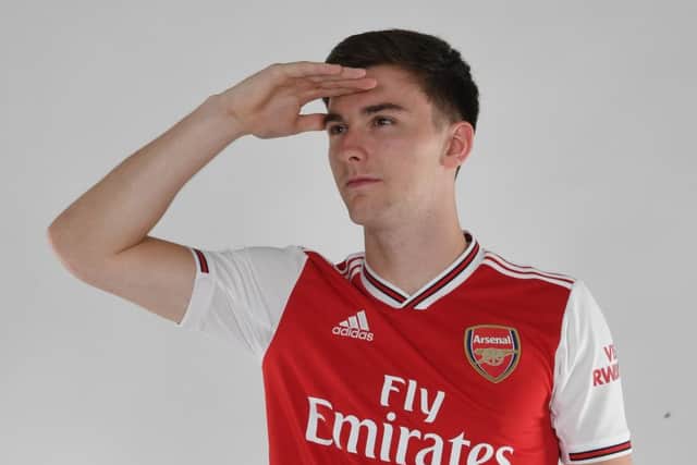 You dont need to be coy: Kieran Tierney can look beyond the blinkered abuse of so-called fans. Picture: Stuart MacFarlane/Getty