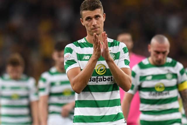 Jozo Simunovic suffered disappointment last August when Celtic lost to AEK Athens in Champions League qualifying. Picture: Craig Williamson/SNS